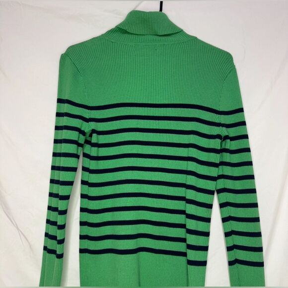 Green and Blue Striped Ralph Lauren Sweater Size L - Picture 5 of 6